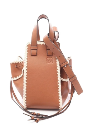 Loewe Pre-Owned 2010-2026 Small Leather Crochet Hammock Bag handbag - Brown