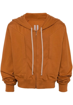 Rick Owens drawstring hooded cotton jacket - Brown