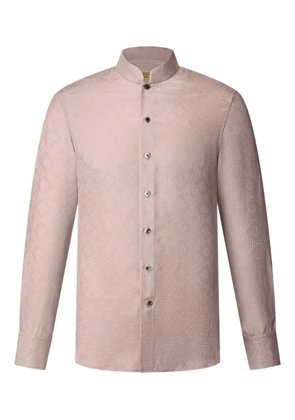 Shanghai Tang geometric-jacquard shirt - Neutrals