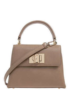 Furla leather tote bag - Neutrals