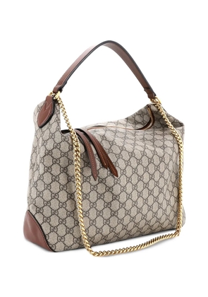 Gucci Pre-Owned Chain GG Coated Canvas Large hobo bag - Brown