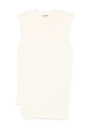 Jil Sander ribbed sleeveless top - Neutrals
