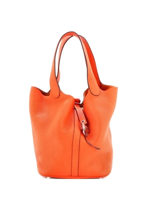Hermès Pre-Owned Picotin Lock Bag Clemence MM bucket bag - Orange