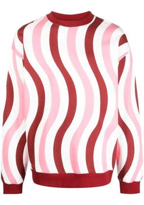 Camper wave-print cotton sweatshirt - Pink