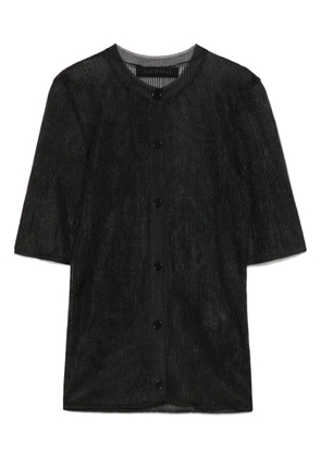 ALAINPAUL ribbed-knit cardigan - Black