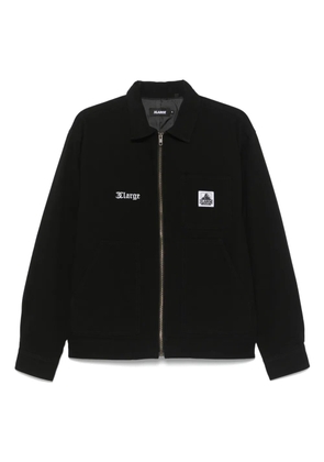 XLarge logo-patch overshirt - Black