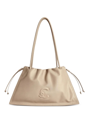 Coccinelle Dulse logo-embossed medium shoulder bag - Neutrals