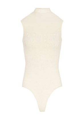 Jean Paul Gaultier mesh flocked bodysuit - Neutrals