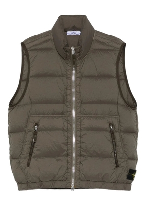 Stone Island quilted zip-front vest - Green