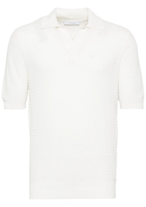 Cruciani knitted polo shirt - White