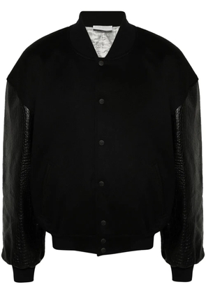 VTMNTS embossed-crocodile detail bomber jacket - Black