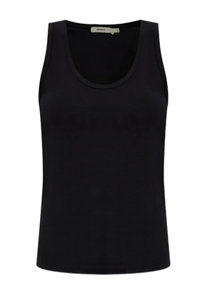 Pangaia scoop-neck cotton top - Black