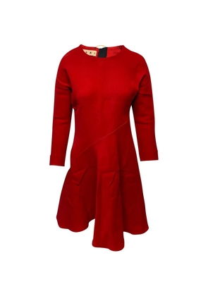 Marni Pre-Owned flared long-sleeve dress