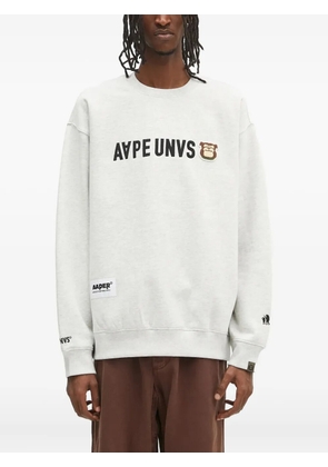 AAPE BY *A BATHING APE® embroidered sweatshirt - Grey