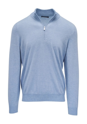 Gran Sasso zip-up sweater - Blue