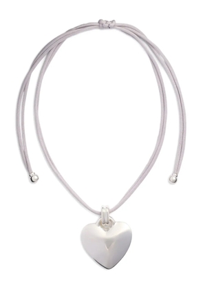 Patou Heart drawstring necklace - Silver