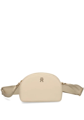 Tommy Hilfiger HT-logo plaque crossbody bag - Neutrals