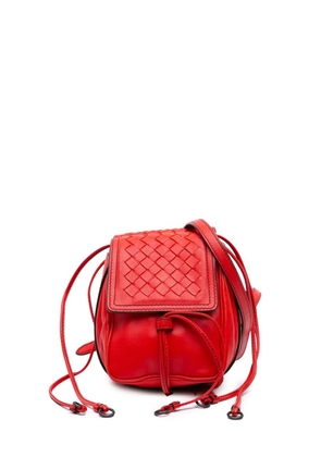Bottega Veneta Pre-Owned 2012-2025 Nappa Intrecciato Double Sided Flap crossbody bag - Red