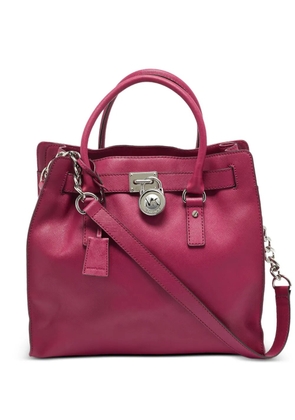 Michael Michael Kors large Hamilton leather tote bag - Pink
