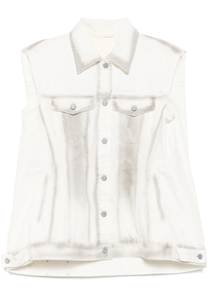 JNBY button fastening pocket vest - White
