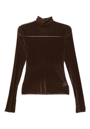 JNBY turtle-neck top - Brown