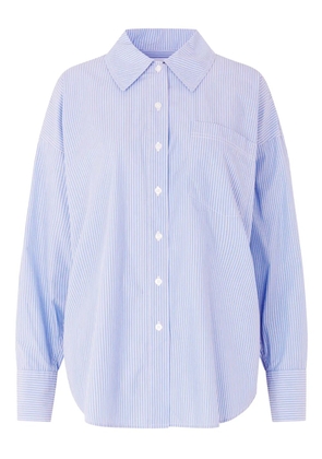 SAMSOE SAMSOE Arielle striped cotton shirt - Blue