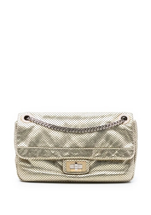 CHANEL Pre-Owned 2006-2008 Medium Reissue Perforated Calfskin Drill Flap shoulder bag - Gold