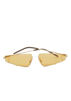 Fendi Pre-Owned geometric-frame sunglasses - Gold