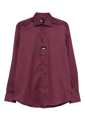 Karl Lagerfeld logo-motif shirt - Purple