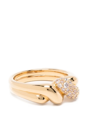 Missoma Molten double statement ring - Gold