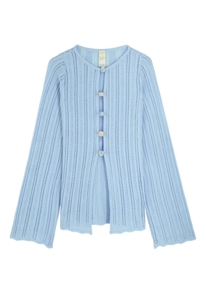Baobab buttoned knitted cardigan - Blue