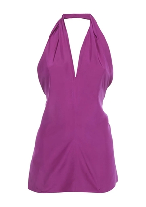 Saint Laurent Pre-Owned halterneck top - Purple
