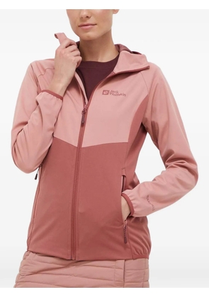 JACK WOLFSKIN hooded colour-block jacket - Pink