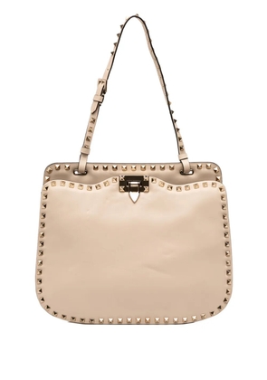 Valentino Garavani Pre-Owned 2000-2017 Leather Rockstud shoulder bag - Brown