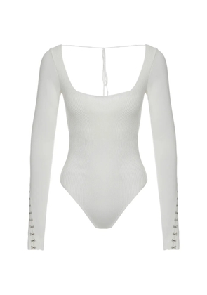 Anna October long-sleeve body - White