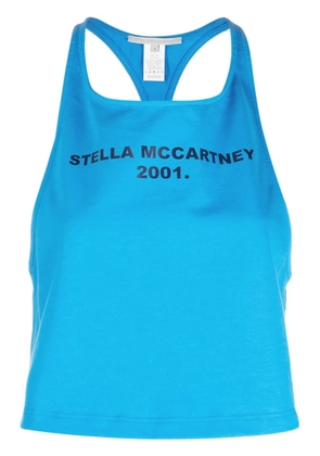 Stella McCartney logo-print tank top - Blue