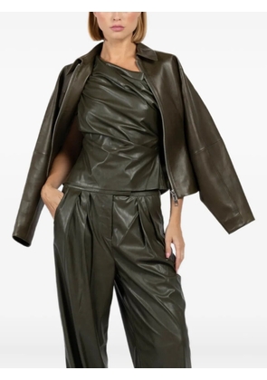 The Sei draped one-shoulder top - Green