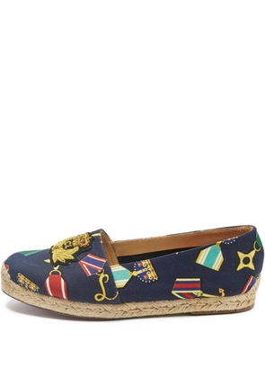 Christian Louboutin Pre-Owned Galia printed espadrilles - Blue