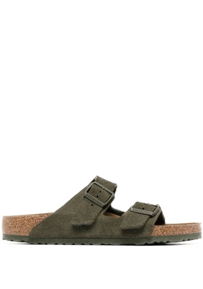 Birkenstock double-strap suede sandals - Green