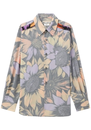 Comme Des Garçons floral-print shirt - Orange
