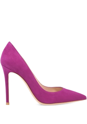 Gianvito Rossi 105mm Gianvito suede stiletto-heel pumps - Purple