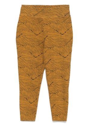 Alaïa Pre-Owned 1980s capri leggings - Yellow