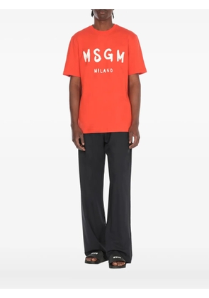 MSGM logo-print T-shirt - Red