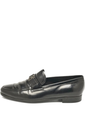 Giorgio Armani Pre-Owned leather loafers - Black
