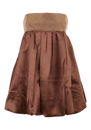 Retrofete Delfina beaded mini dress - Brown
