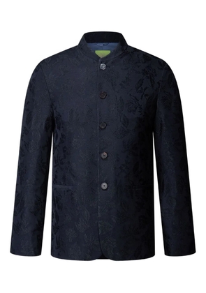 Shanghai Tang Tang floral-jacquard jacket - Blue