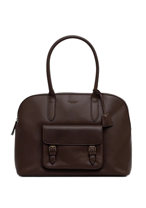 Marc O'Polo leather tote bag - Brown