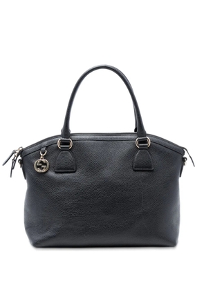 Gucci Pre-Owned 2016-2025 Medium Leather GG Charm Dome satchel - Black