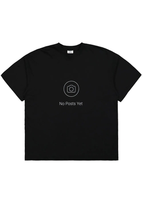 VETEMENTS No Posts T-shirt - Black