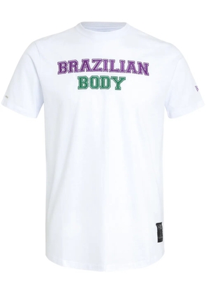 Amir Slama x New Era slogan-embroidered T-shirt - White